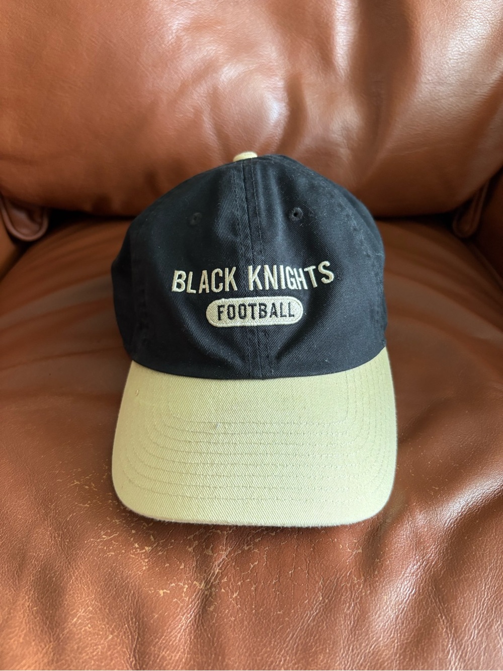 Nike Black Knights Football Black and Tan Baseball Cap